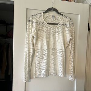 Elegant White Lace Top